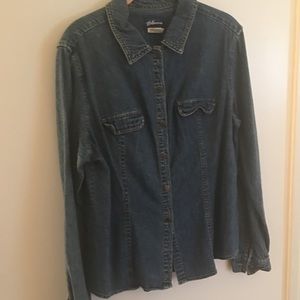 Express denim shirt large